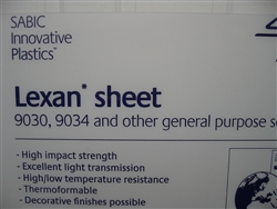 12" x 48- Clear Polycarbonate Lexan Sheet- 1/8" Thick